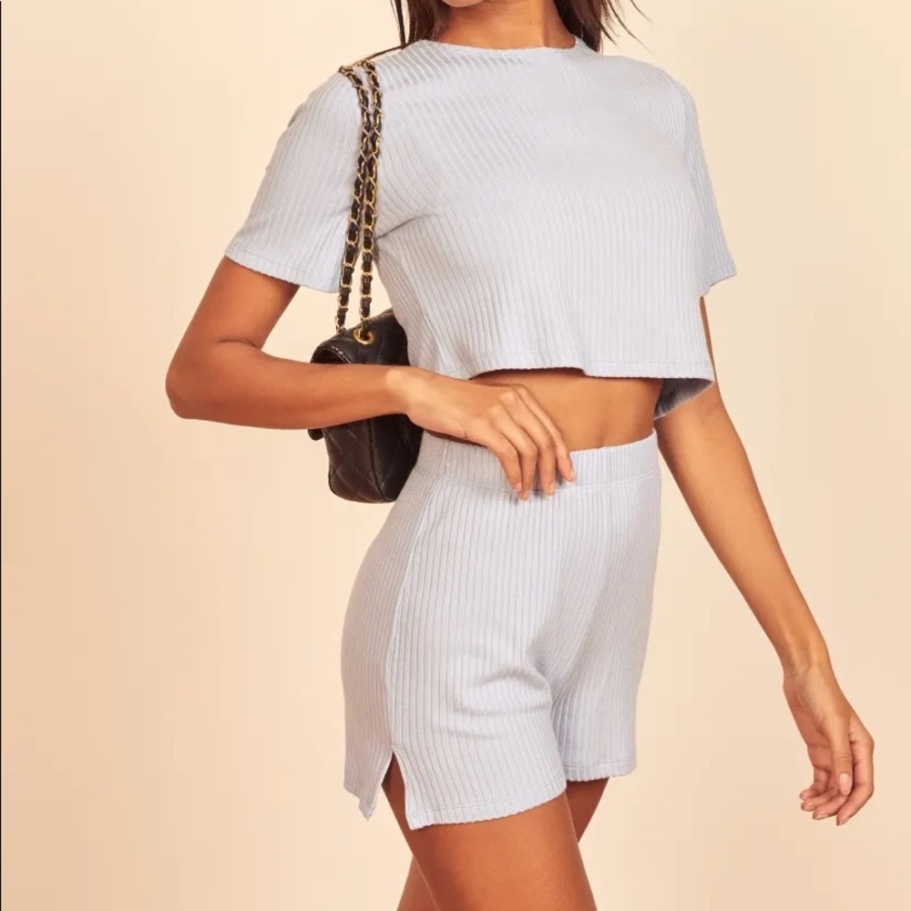 Reformation Jeans Wesley Two Piece in Sky